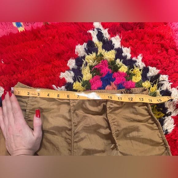 Y2K Vintage Khaki Asymmetrical Cargo Skirt Sz M - Picture 9 of 11